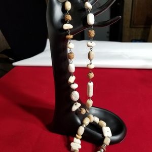 SEPULVEDA STONE NECKLACE BRACELET SET